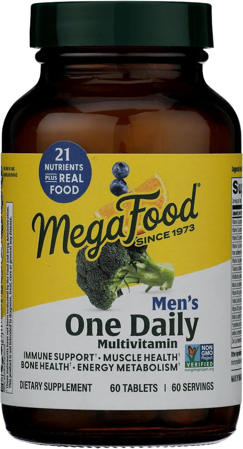 MegaFood ميغا فود فيتامينات متعددة للرجال - دعم المناعة، صحة العضلات والعظام - 60 قرص - Image 1