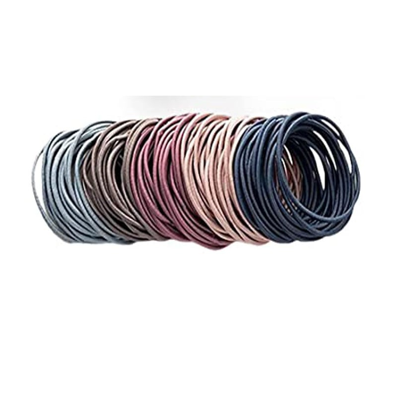 GITGRNTH Hair Band for Women & Girls - Rubber Band - Elastic Ponytail Hairband Ties Accessories Soft Cotton Stretchable Rubber Bands, Non-Slip For Medium, Thick & Thin Hair, Pain-Free (Multi-colored) (Rubber_35 Piec, Regular) - Image 1