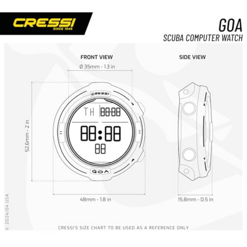 Goa Dive Computers: underwater diving computers for professional divers, made of durable titanium alloy, black with blue accents, featuring ultra-precise depth and decompression tracking - Image 5