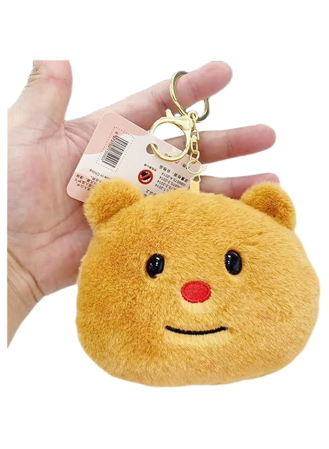 2024 New Cute er Bear Plush Coin Purse Stuffed erbear Doll Keychain Bag Pendant for Women and Girls  - Image 1