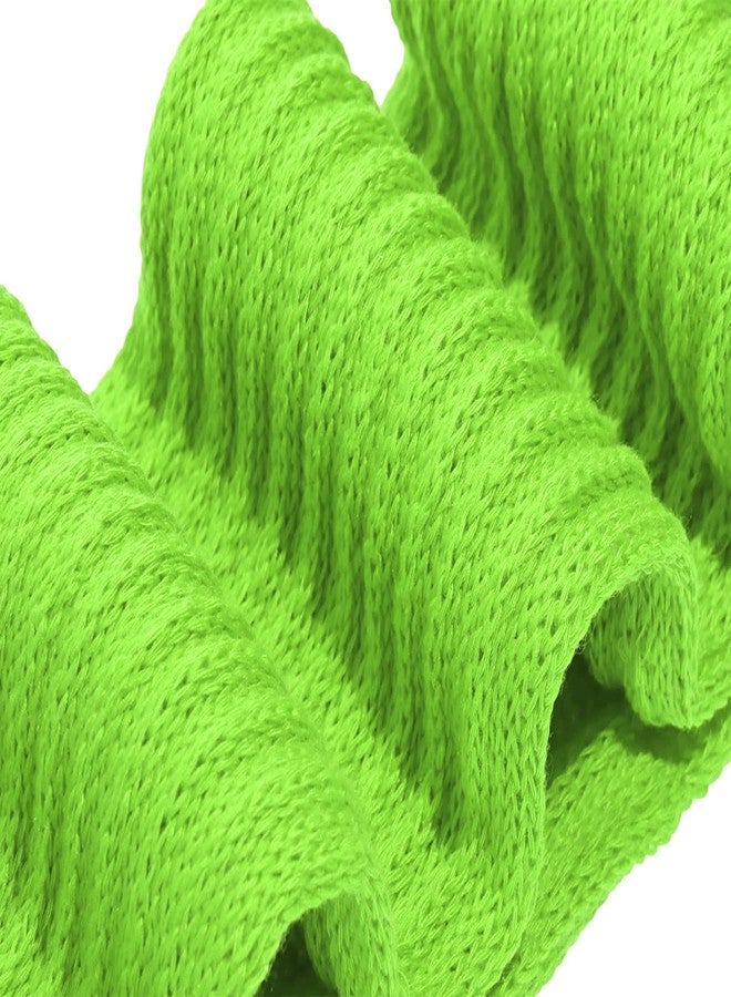 PPhtony Slouch Socks for Women Extra Long 80s 90s Neon Scrunch Knee High Socks for Party Sports (US, Alpha, One Size, Regular, Regular, Green) - Image 4