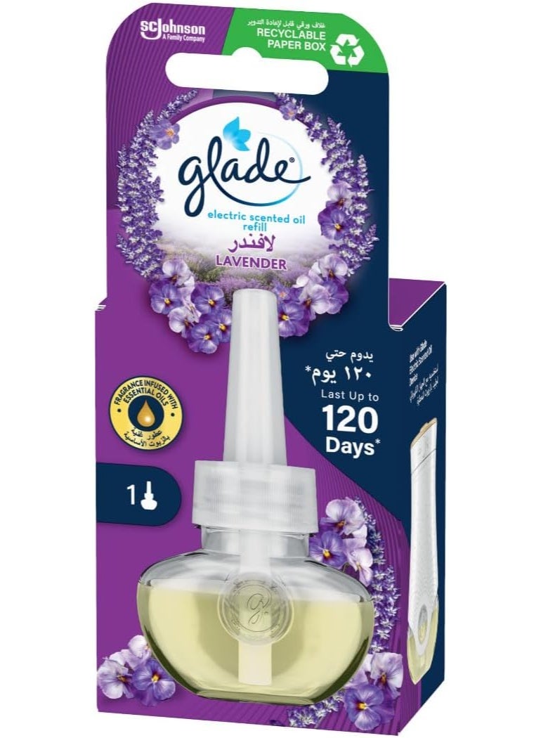 Glade Lavender Electric Scented Oil Refill Air Freshener With Essential Oils 20 ML - Image 1