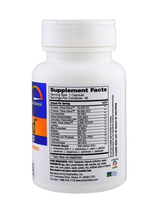 ENZYMEDICA - Enzymedica Digest Gold + Probiotics Capsules 45's - Image 1