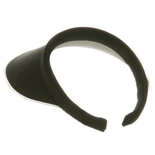 Mega Cap MG Women's Piping Clip On Visor Black - Image 2