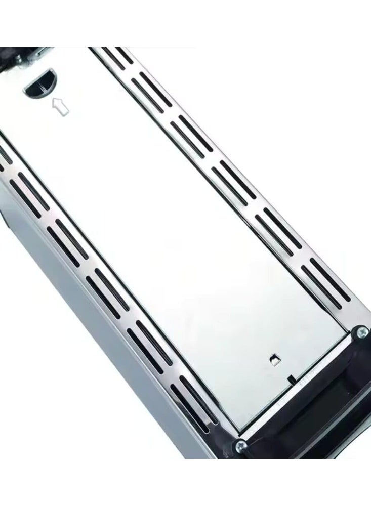 MUNTAQI Stainless Steel Slice Bread Toaster with Adjustable Browning Control, Stop Function & Removable Crumb Tray – 2 Slice Breakfast Toaster Machine - Image 3