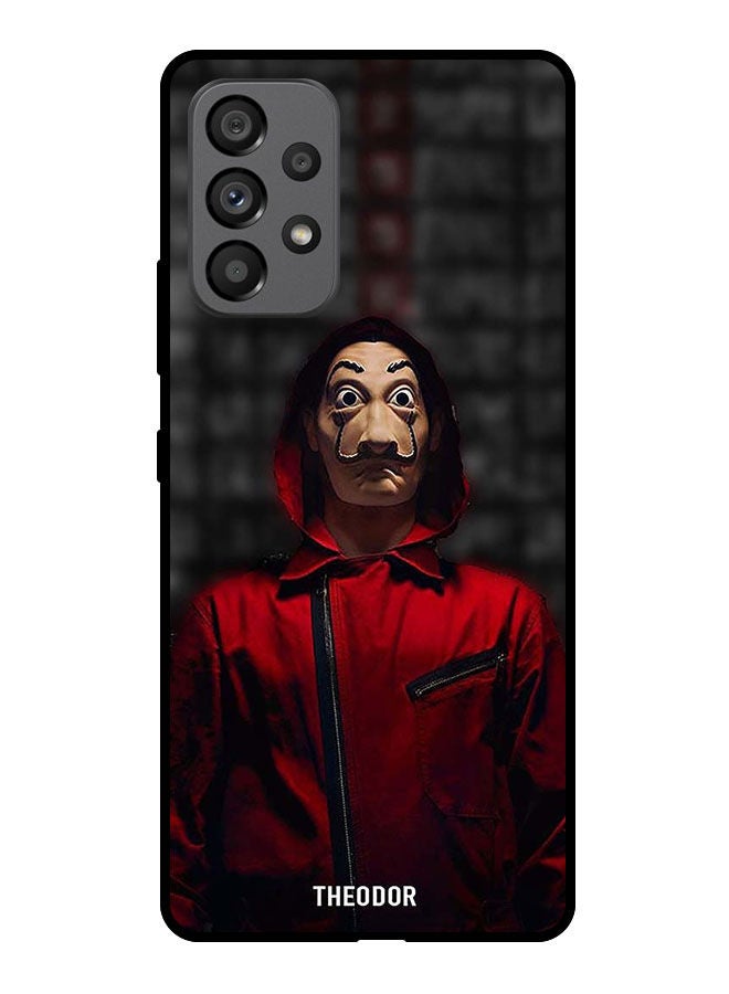 Theodor Protective Case Cover For Samsung Galaxy A53 5G   Red Jokar Mask - Image 1