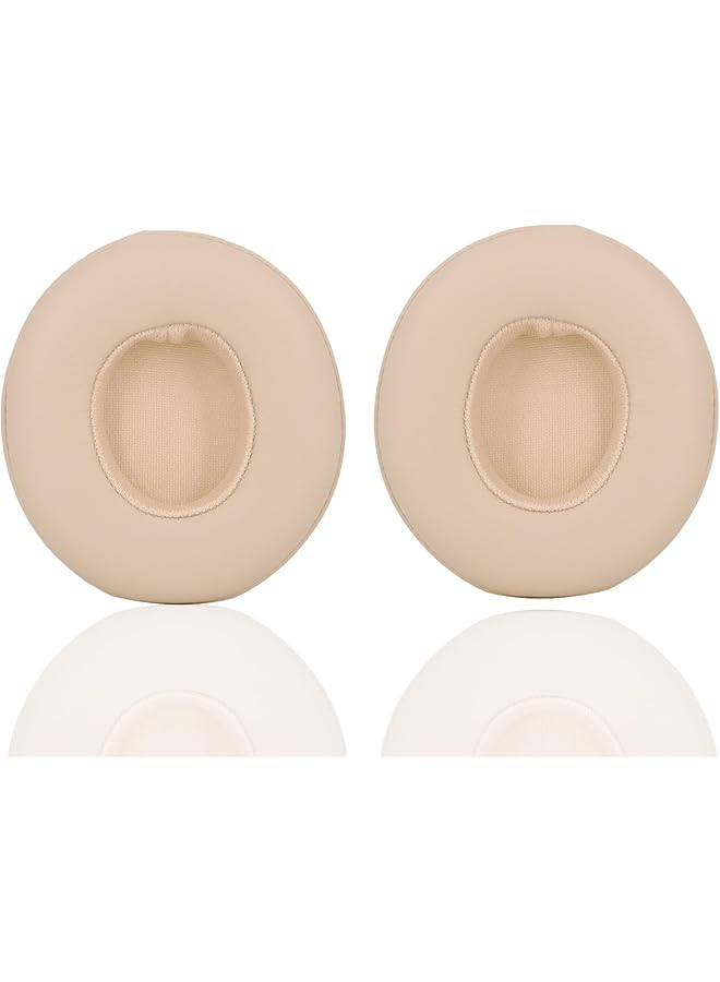 erorex Professional Replacement Ear Cups Compatible With Beats Solo2 & Solo3 Wireless On Ear Headphones Protein Skin Noise Isolation Memory Foam Ear Cushions Satin Gold - Image 2