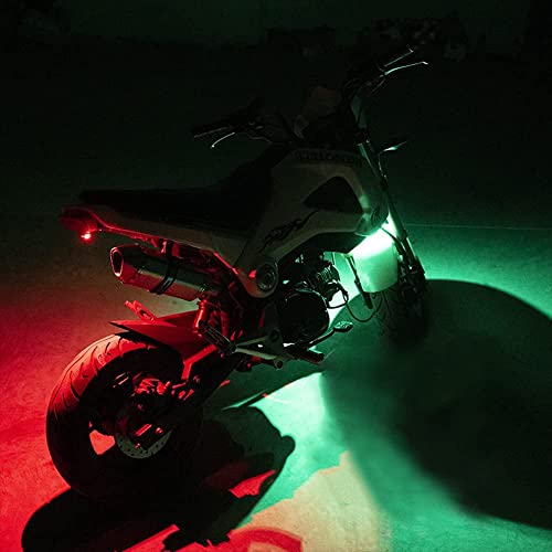 US1984 7 Colors 31 Modes LED Aircraft Strobe Lights for Auto Car Drone Bicycle Bike Helmet Warning Lights, Led Strobe Light with Memory Function, Warning Rear Light for Motorcycle and car (4pcs) - Image 4