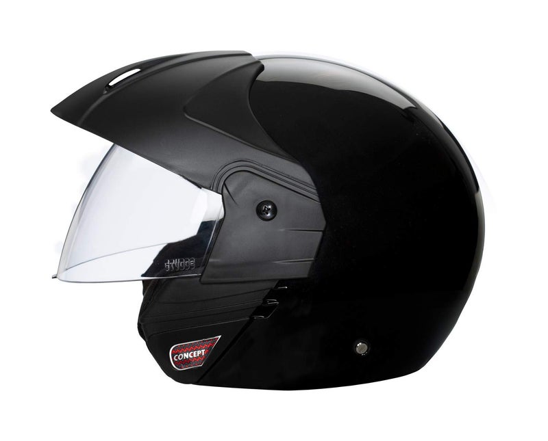 Studds Ninja Concept Eco Open Face Helmet- Black (Xl) - Image 3