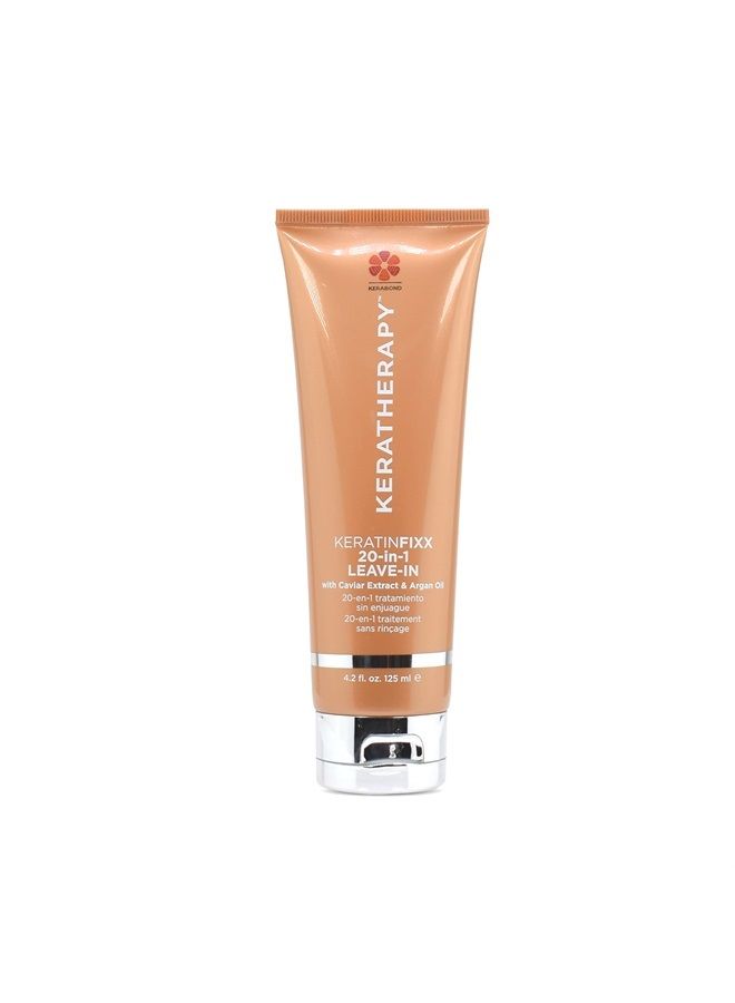 KERATHERAPY Keratin Infused KeratinFIXX 20-in-1 Leave-in, 4.2 fl. oz., 125 ml - Smoothing Leave in Conditioner Transforms Your Hair with 20 Benefits in 1 Easy Step - With Caviar Extract, & Argan Oil  - Image 1