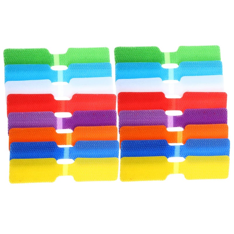 24 Pcs Colorful Cord Labels Cable Tags For Easy Identification Home Office Efficient Cable Management - Image 2