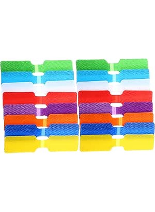 24 Pcs Colorful Cord Labels Cable Tags For Easy Identification Home Office Efficient Cable Management - Image 1