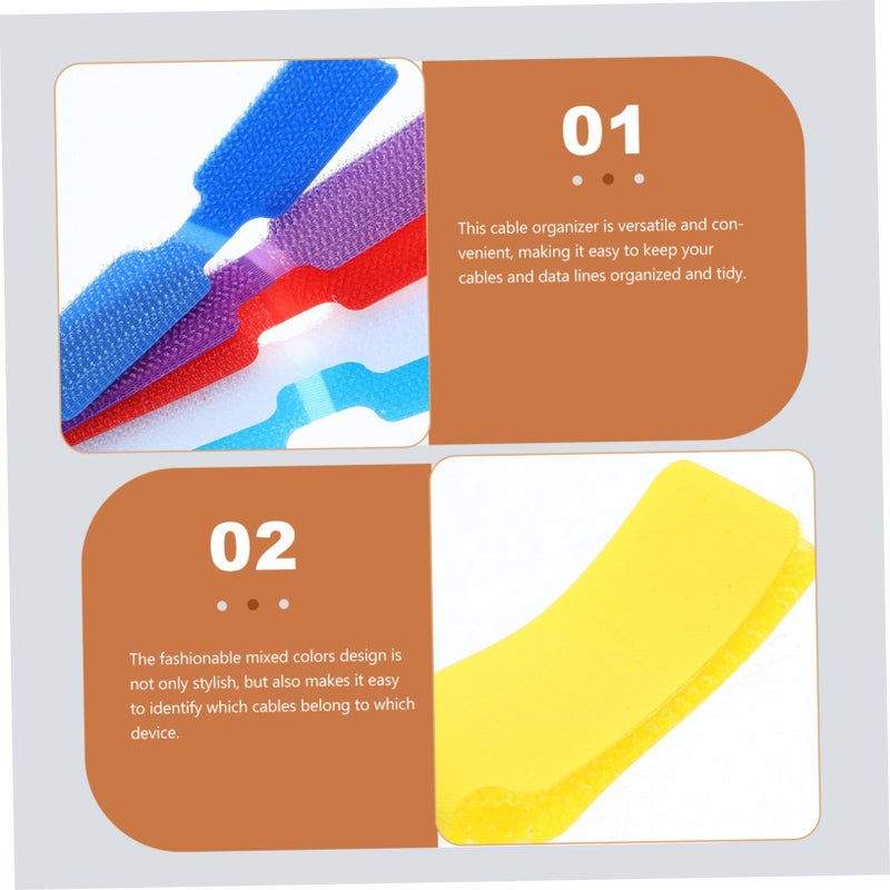24 Pcs Colorful Cord Labels Cable Tags For Easy Identification Home Office Efficient Cable Management - Image 4