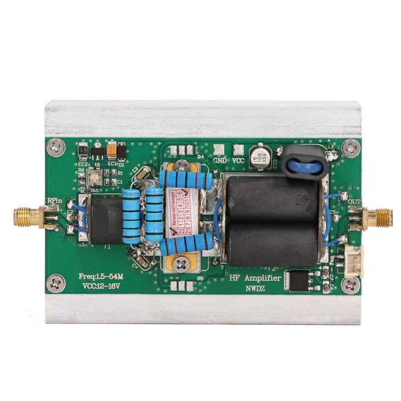 مضخم الطاقة الخطي الترددي العالي (Linear Hf Power Amplifier): 1.5-54 ميجاهيرتز، مدخلات 3-5 واط، استقرار عالي - تبديد حراري جيد لمضخم الراديو الهواة (Ham Radio Amplifier) لـ Yaesu Ft-817، Kx3 Cw، الراديو الهواوي (Amateur Radio) - Image 1