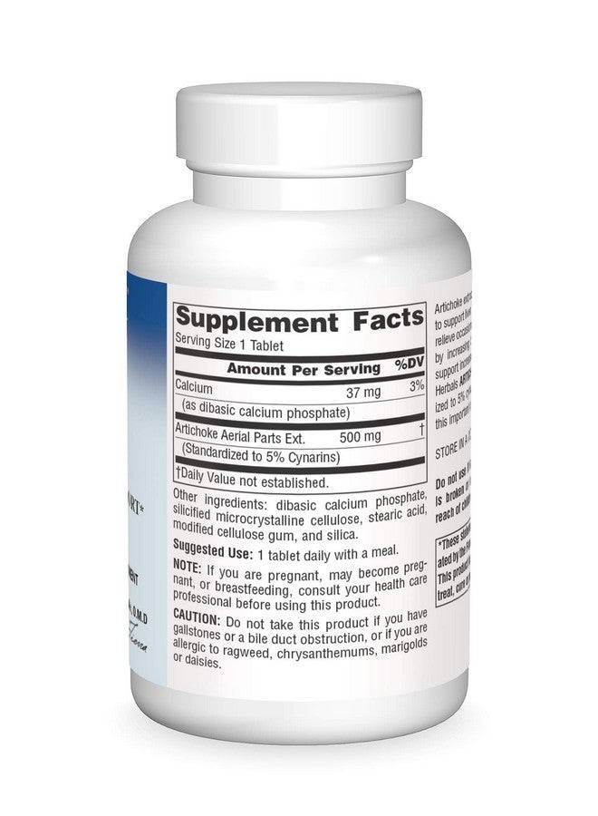 Planetary Herbals Artichoke Extract Tablets, 500 mg, 120 Count - Image 2