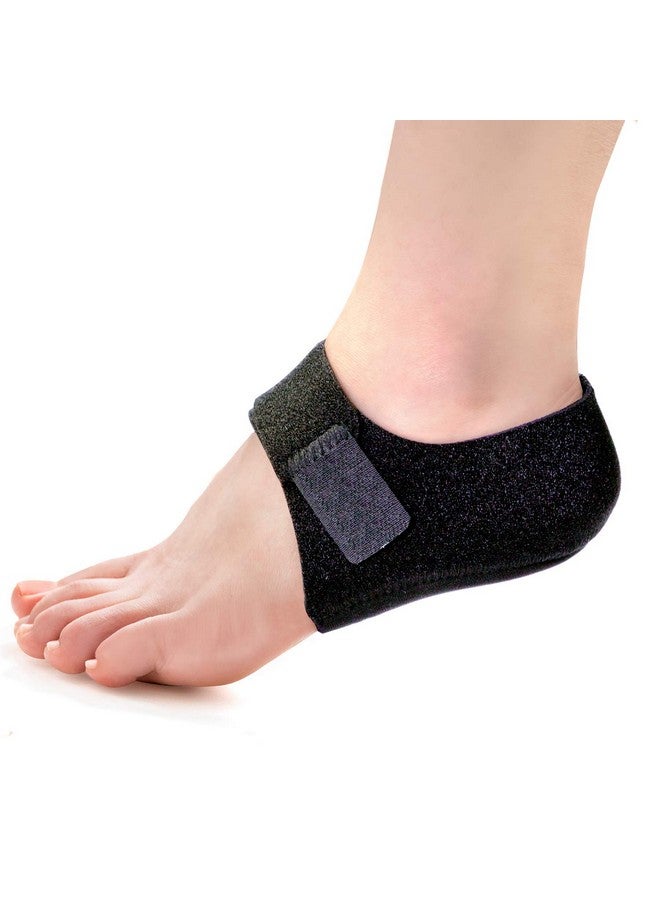 Welnove 2Pcs Heel Protectors, Heel Pads, Heel Support For Heel Pain From Plantar Fasciitis Heel Spur Tendinitis Cracked Heels (Women Sizes: 614. Men Sizes 713Black)  - Image 1