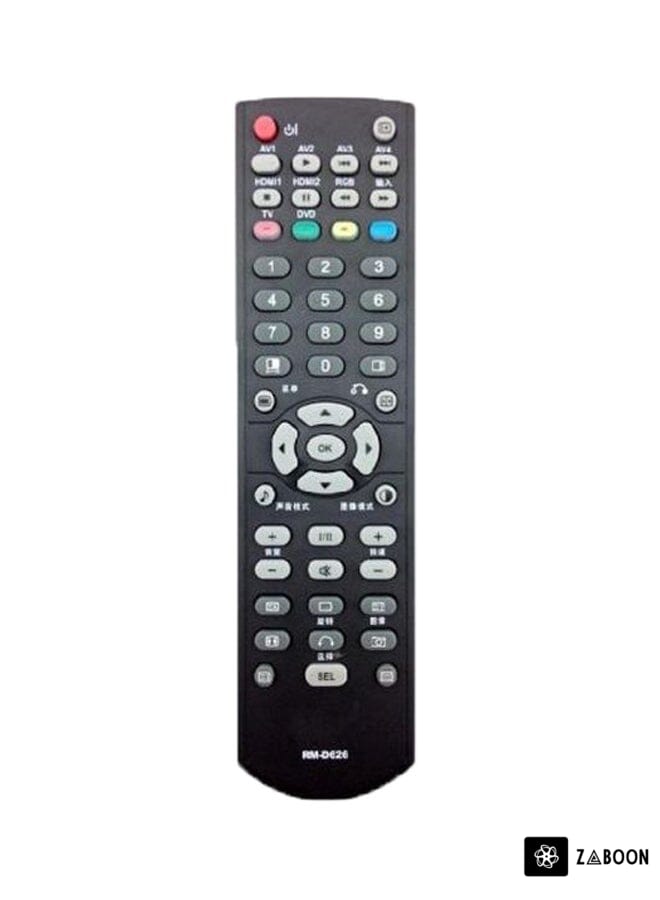 Zaboon Remote Control For Hitachi TVs And LCD/LED Black