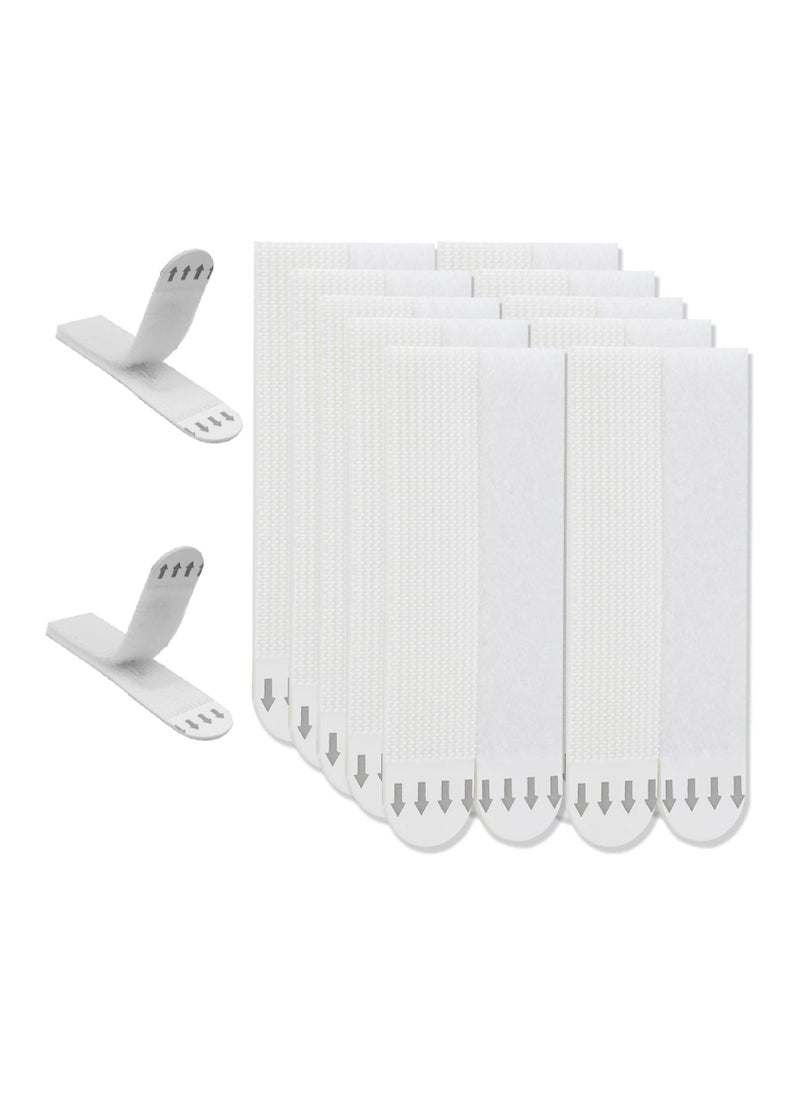 Dominy Large Picture Hanging Strips Heavy Duty,24 Pairs(48 Strips) Sticky Picture Hangers for Walls,Hanging Pictures Without Nail,Damage Free No Nails Refill Adhesive Poster Strips for Frame Mounting Strips  - Image 1