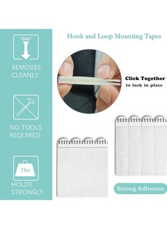 Dominy Large Picture Hanging Strips Heavy Duty,24 Pairs(48 Strips) Sticky Picture Hangers for Walls,Hanging Pictures Without Nail,Damage Free No Nails Refill Adhesive Poster Strips for Frame Mounting Strips  - Image 5