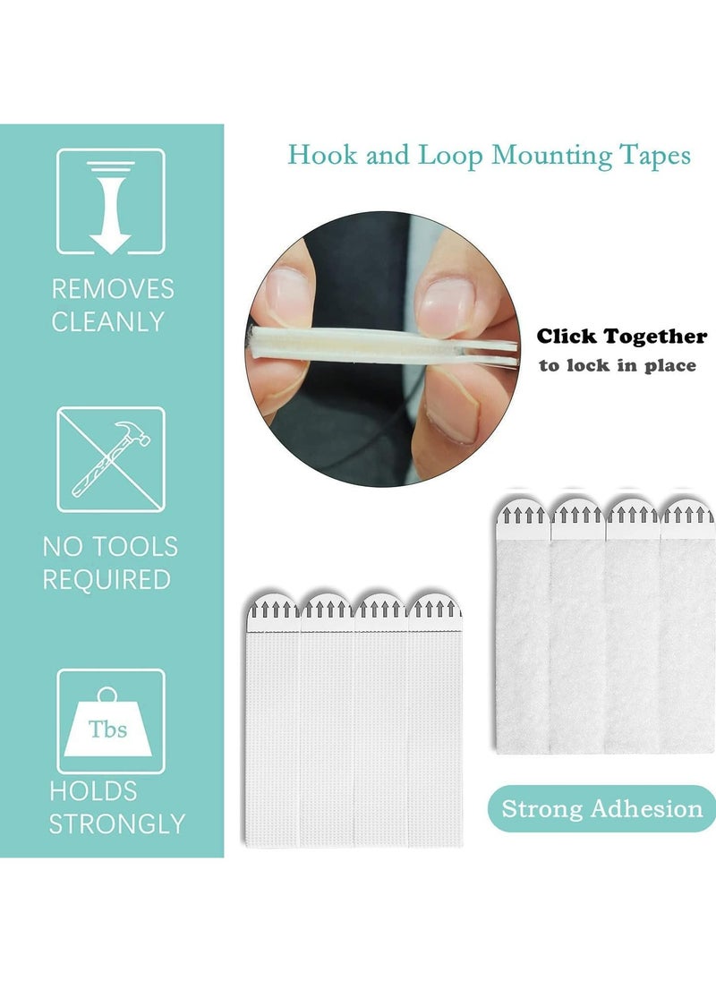 Dominy Large Picture Hanging Strips Heavy Duty,24 Pairs(48 Strips) Sticky Picture Hangers for Walls,Hanging Pictures Without Nail,Damage Free No Nails Refill Adhesive Poster Strips for Frame Mounting Strips  - Image 5