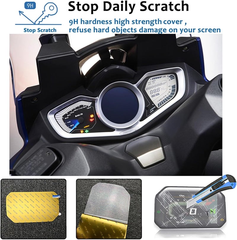 QASULER Dashboard Protection Film for KYMCO Xciting 400 - Image 3