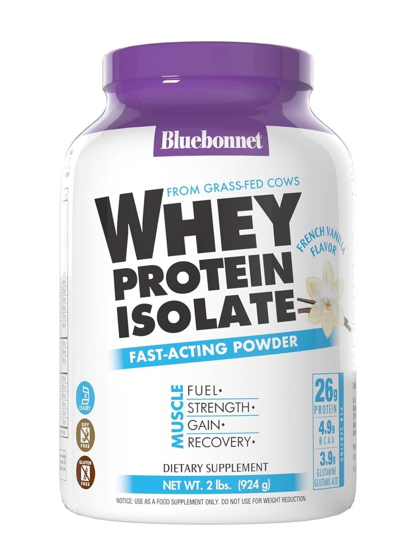 بلو بونيه التغذية معزول بروتين مصل اللبن مسحوق الفانيليا، 2 رطل 924 غرام - Image 1