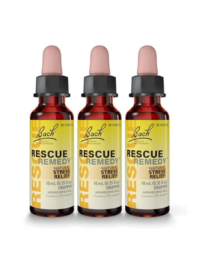 RESCUE Bach Flower Remedies Rescue Remedy 10 Milliliter 3 Per Case. - Image 1