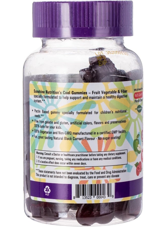SUNSHINE NUTRITION Cool Gummies Fruit Vegetable And Fiber 45'S  - Image 2