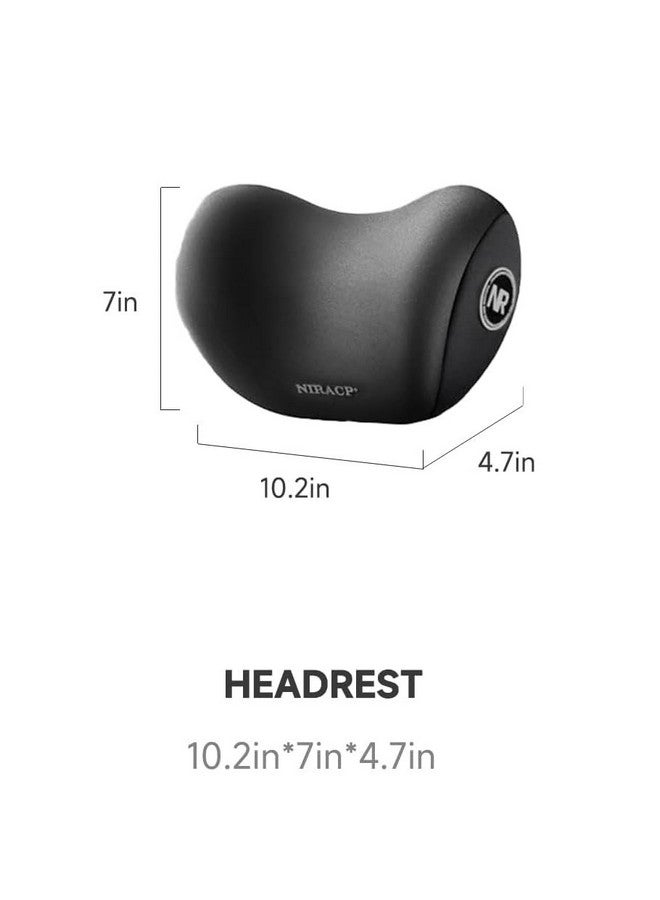 CRENTILA Car Neck Pillow,Neck Pain Relief for Long Drive Car Seat Back Head Rest Memory Foam for Driving with Adjustable Strap,and Breathable Removable Cover (Pillow) (Brown) - Image 3