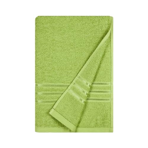 MYTRIDENT Bath Towel for Men/Women | Comfort Living | Quick Drying | Travel Friendly | 1 Piece Large Size | 100% Cotton 400 GSM | 70 x 140 cm - Lime Green - Image 2