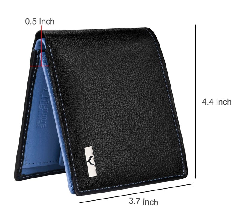Eagle Crest Kolt Blue/Light Blue Leather Wallet for Men - Image 5
