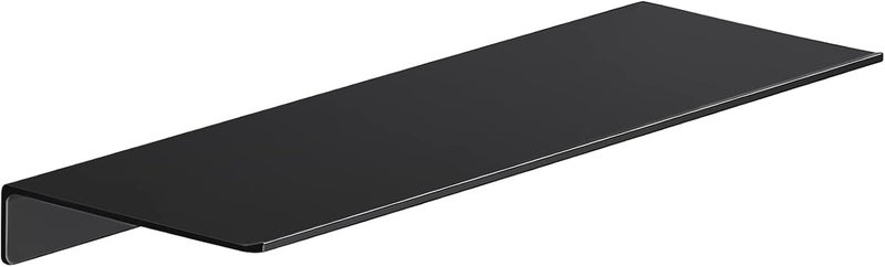 Danpoo 16 inch Floating Shelf for Wall Organizer & Storage, Mini Display Shelf, Metal Wall Shelf for Bathroom, Living Room, Kitchen, Bedroom(Matte Black) - Image 1