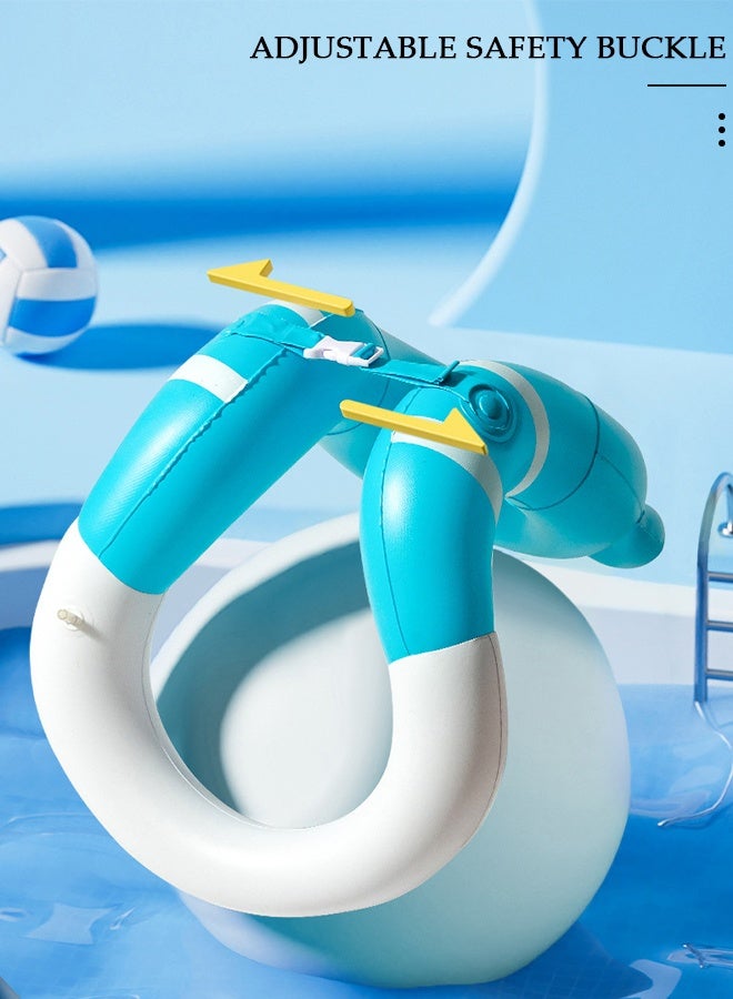 دونيسو Swimming Vest for Kids, Lightweight Snorkel Vest Portable Inflatable Swim Jacket with Adjustable Safety Buckle Buoyancy Vest for Snorkeling, Swimming, Boating - Image 5