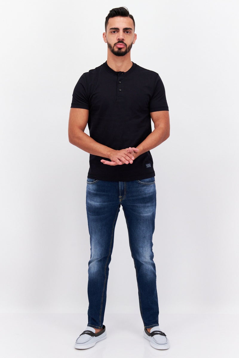 Levi's Men Crew Neck Short Sleeve Solid T-Shirts, Black - Image 4