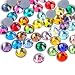 Kzkcy Hotfix Rhinestones Flatback Glass Rhinestone 288PCS SS30 5862MM Round Gems for Nails Art Glitter Crystals Stone DIY Bags Clothes Shoes Mixed Colors - Image 2