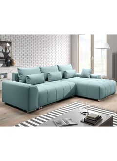 Comfynest Stylish Living Corner Sectional Sofa Set Elevate Your Space with Comfort and Style (Mint, Left)  - Image 1