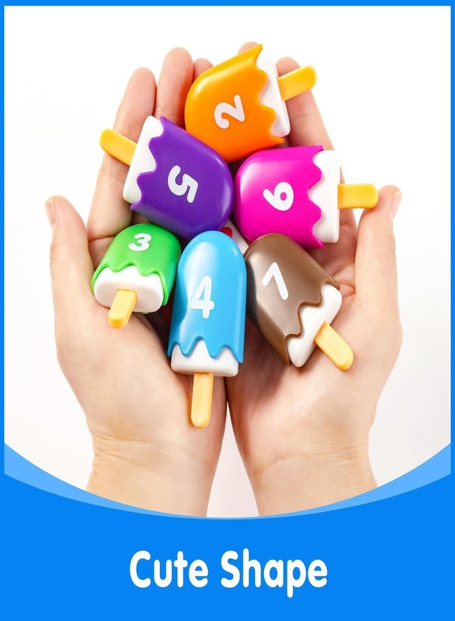 Odoorgames Mini Number Pops 1-10 - Fun Number Matching Toys for Kindergarten & Preschool - Ice Cream Counting & Recognition Math Games - Image 5