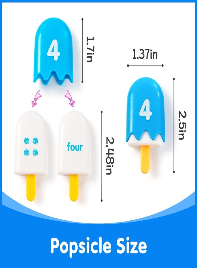 Odoorgames Mini Number Pops 1-10 - Fun Number Matching Toys for Kindergarten & Preschool - Ice Cream Counting & Recognition Math Games - Image 2