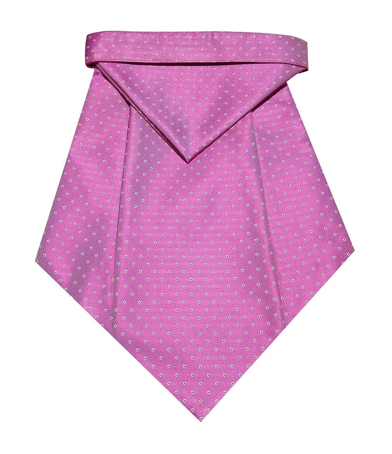 Riyasat Self Design Micro Fiber Cravat Tie with Pocket Square - Image 1
