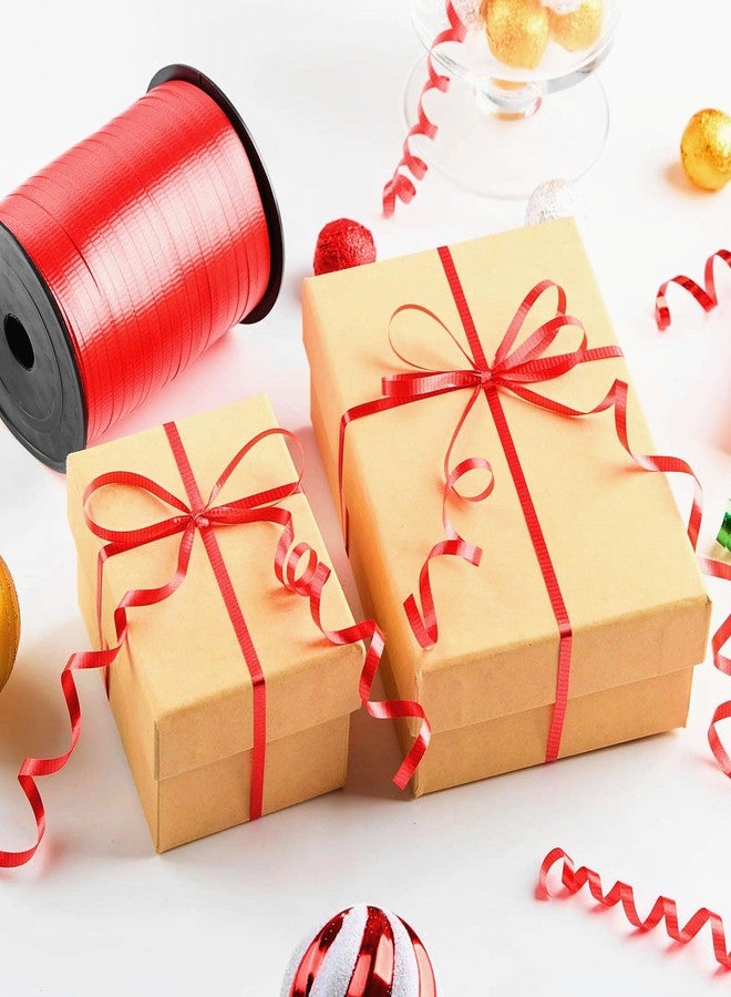 CLUEWR 500 Yards Red Curling Ribbon, 1/5 Inch Balloon String Ribbon for Birthday Party Decoration, Gift Wrapping, Art Crafts, Florist Flower - Image 3