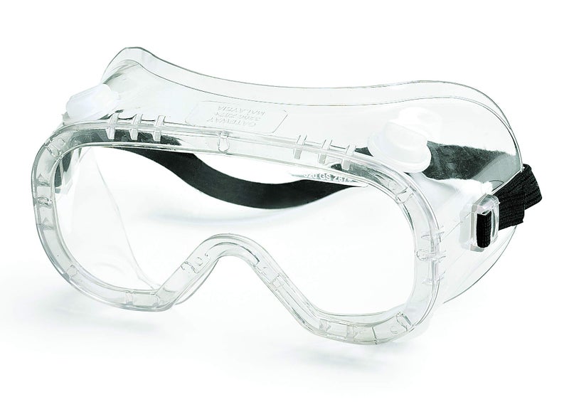 Gateway Safety 32391 Traditional Technician Splash Safety Goggle 390 Cap Vent Clear Lens