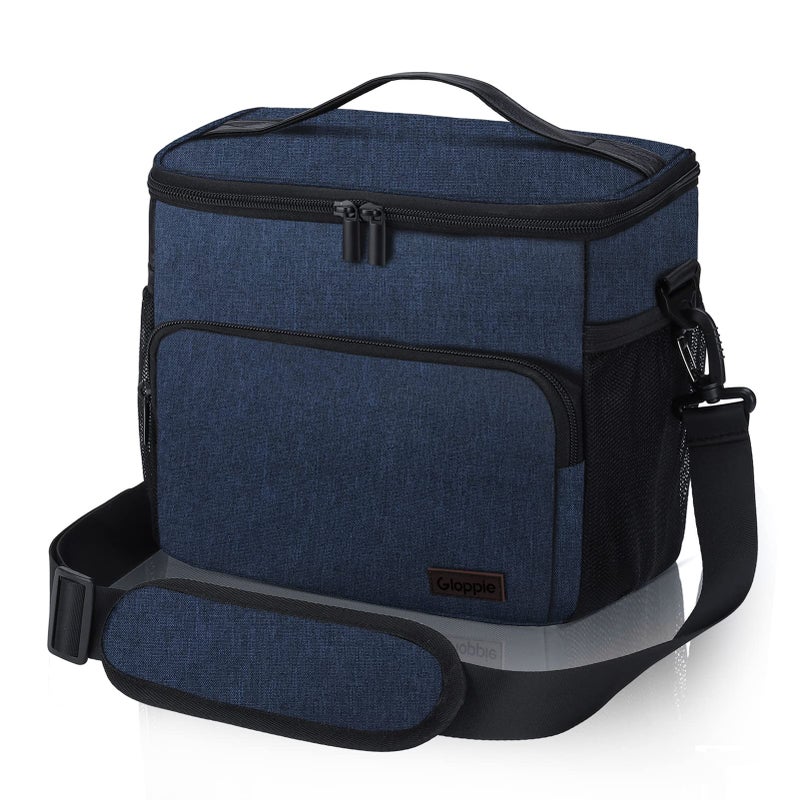 Gloppie Lunch Box for Men Women Insulated Lunch Bag Reusable Lunch Cooler Bag, Blue - Image 1