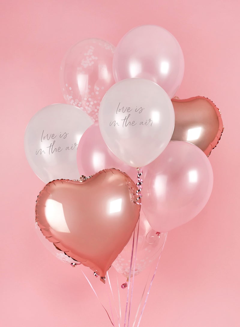 Valentine Latex & Foil Balloon Bundle 12/Pack