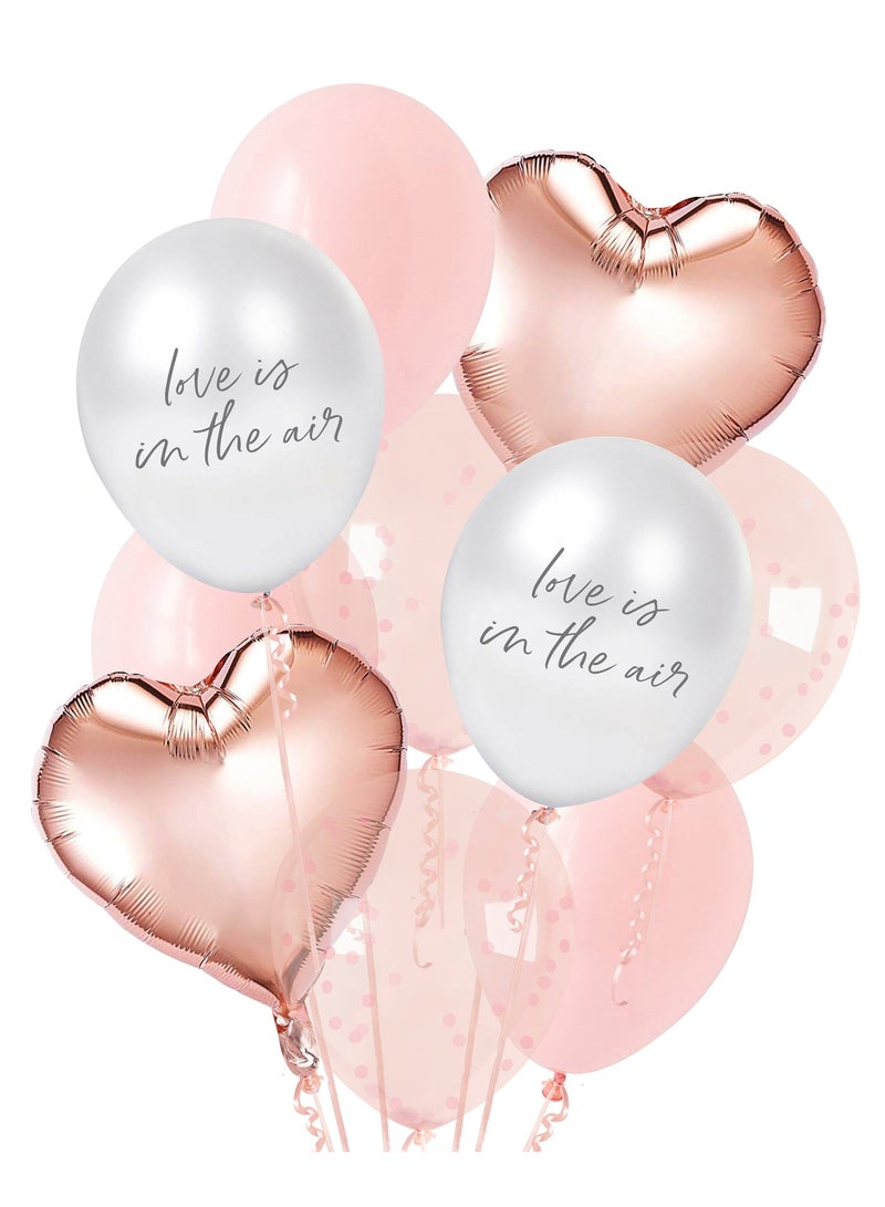 Valentine Latex & Foil Balloon Bundle 12/Pack