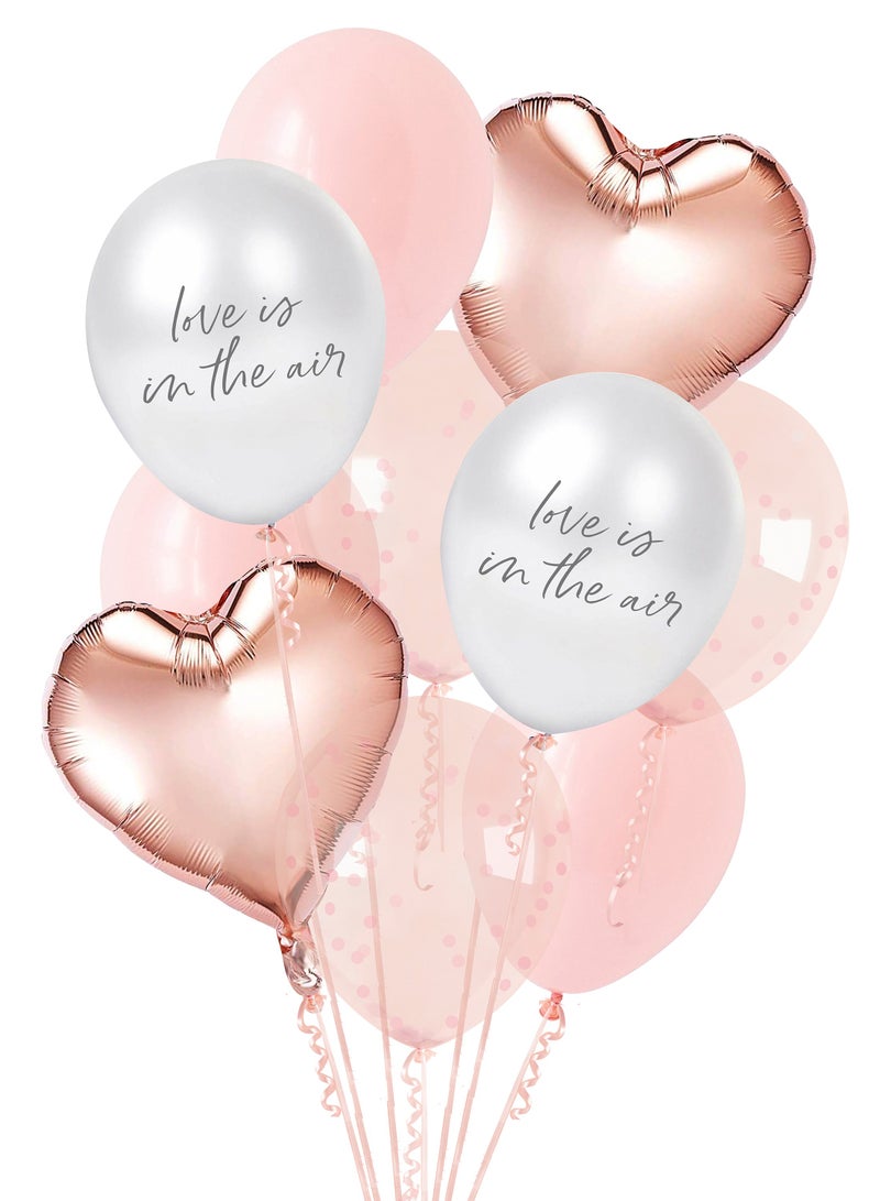 Valentine Latex & Foil Balloon Bundle 12/Pack