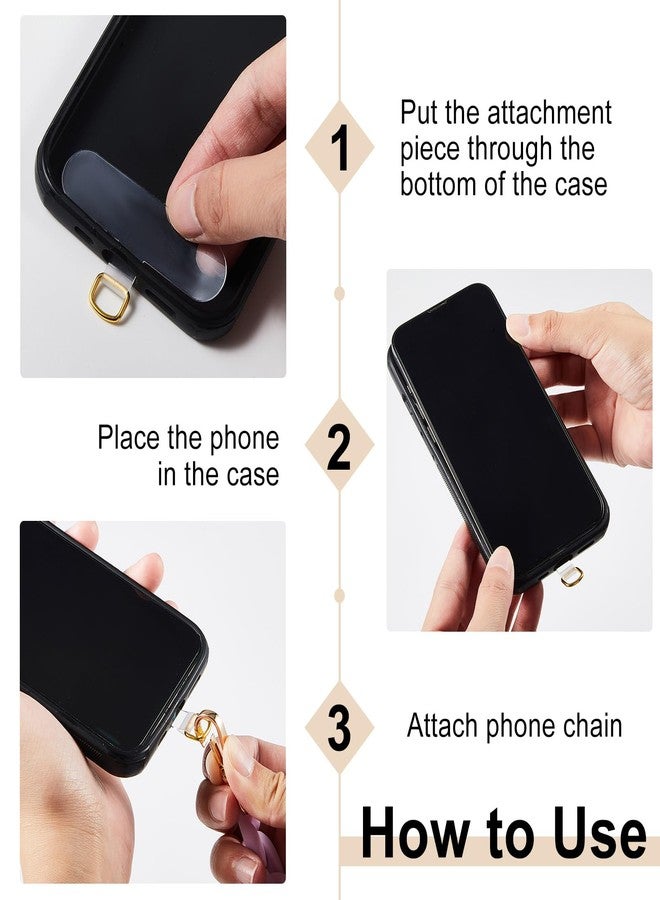 Ecation 2 Pcs Pearl Beaded Cell Phone Lanyard, Crossbody and Wrist Strap with Tether Tabs for Most Phones Case Bag Purse - Image 5