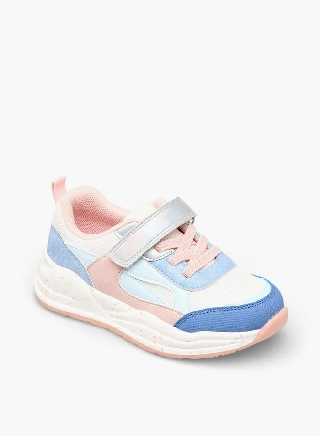 Flora Bella By Shoexpress Girls Hook And Loop Ankle School Sneakers
