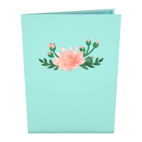 Lovepop Water Lily Dragonfly Pop-Up Card – Any Occasion Card – Handcrafted 3D Pop-Up Greeting Card for Her – Everyday Love Card, 5 x 7” - Image 3