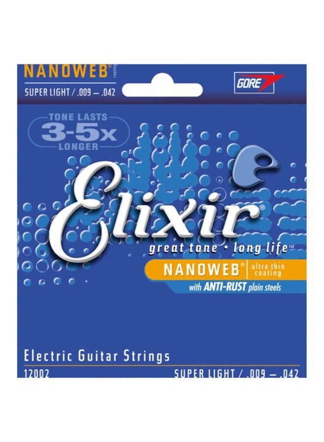 ELIXIR 3 Sets of 12002 Super Light Electric Strings (9-42) (Nanoweb) - Image 2