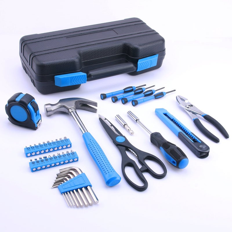 EFFICERE 40-Piece All Purpose Household Tool Kit â€“ Includes All Essential Tools for Home, Garage, Office and College Dormitory Use - Image 2